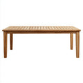 Stół jadalniany z litego drewna akacjowego naturalny brąz 200 x 100 x 75 cm prostokątny