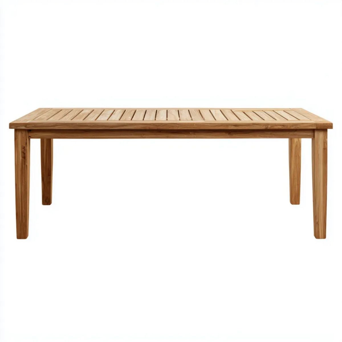 Stół jadalniany z litego drewna akacjowego naturalny brąz 200 x 100 x 75 cm prostokątny